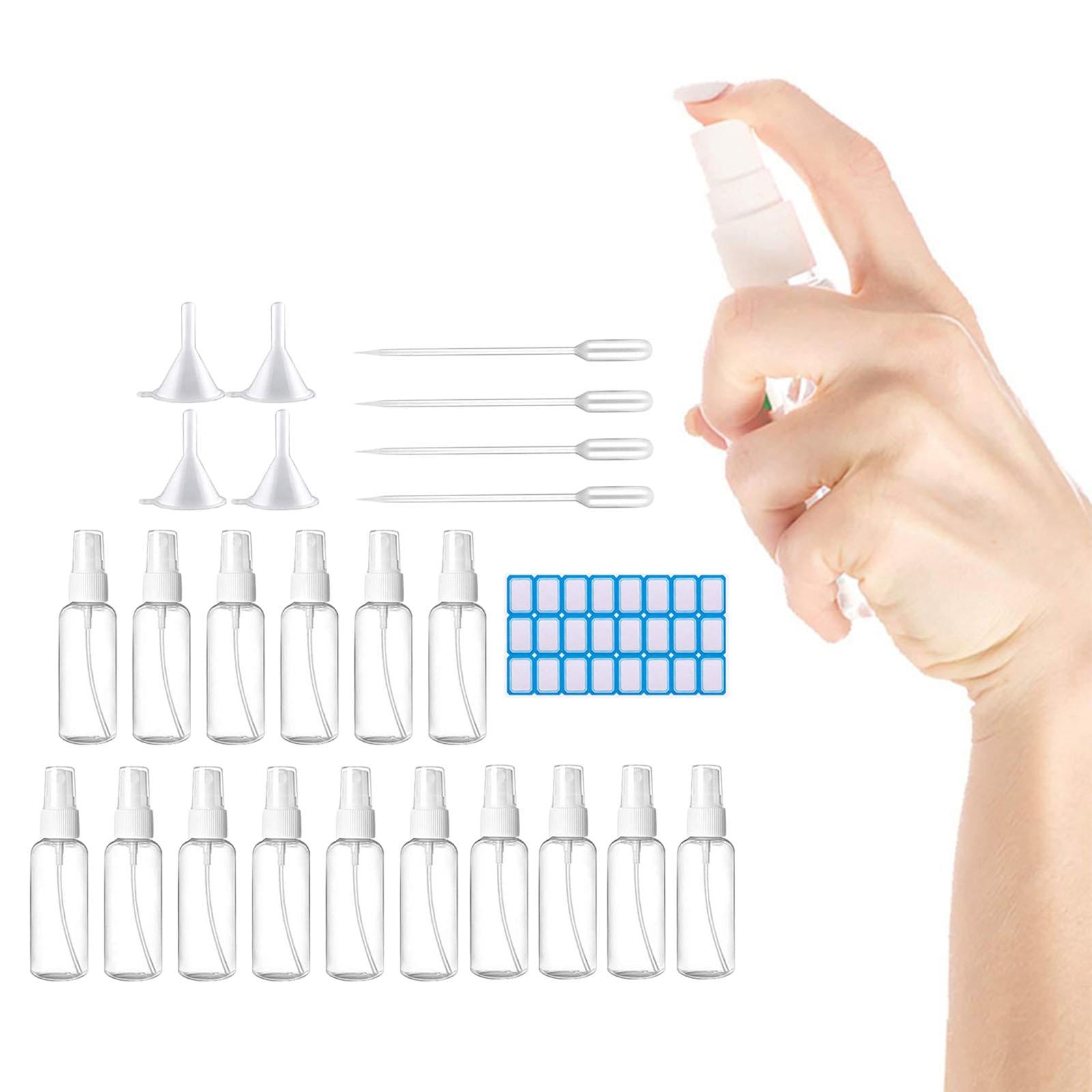 60ml 16 Pack Empty Spray Bottle Make up Container Clear Bottles with Funnels