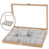 Storage Case Tray Holder Jewelry Display Earring Necklaces Organizer Box