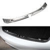 1 Pair Inner Stainless Steel Rear Guard for Tesla Model 3 Car Silver