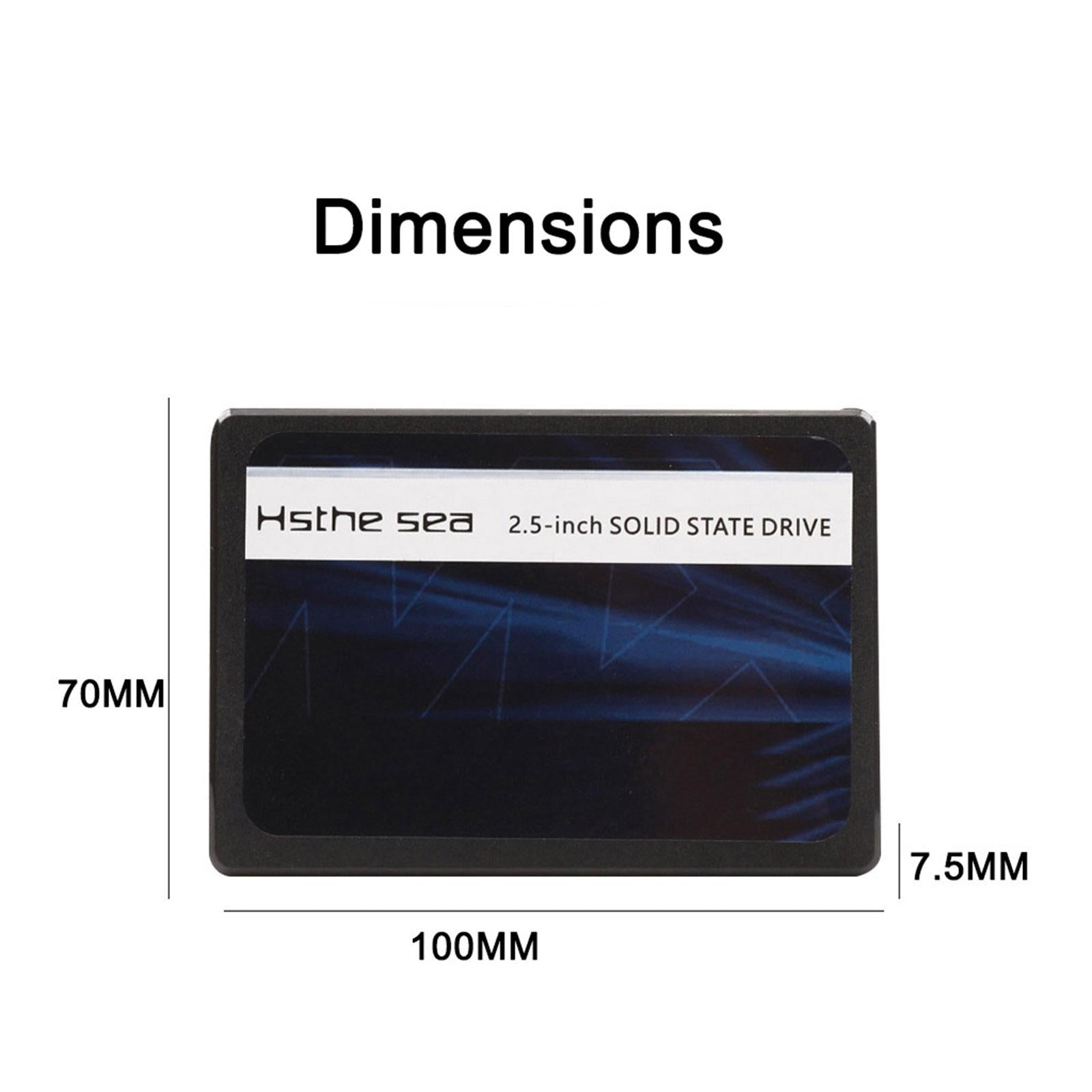 SSD SATA 3 2.5" inch 7.5mm Solid State Drive High Speed Read & Write 120GB