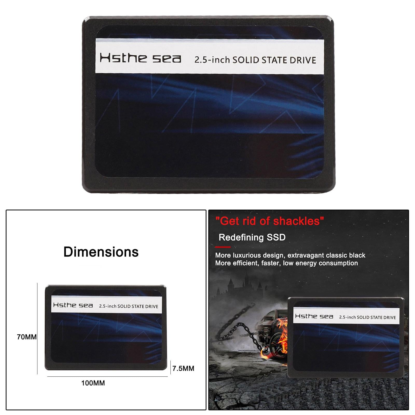 SSD SATA 3 2.5" inch 7.5mm Solid State Drive High Speed Read & Write 120GB