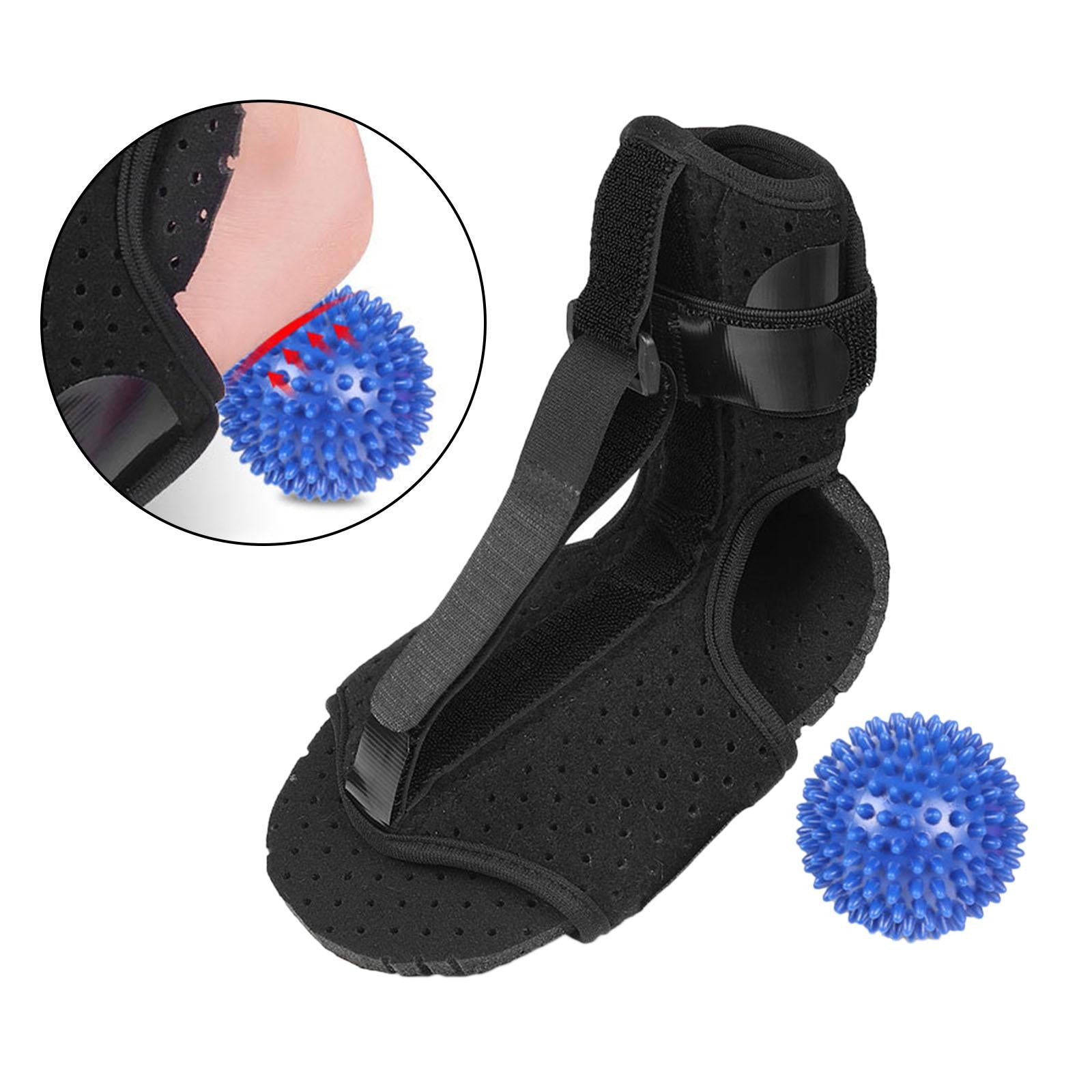 Adjustable Plantar Fasciitis Night Splint Relief Plantaritis Brace with Ball