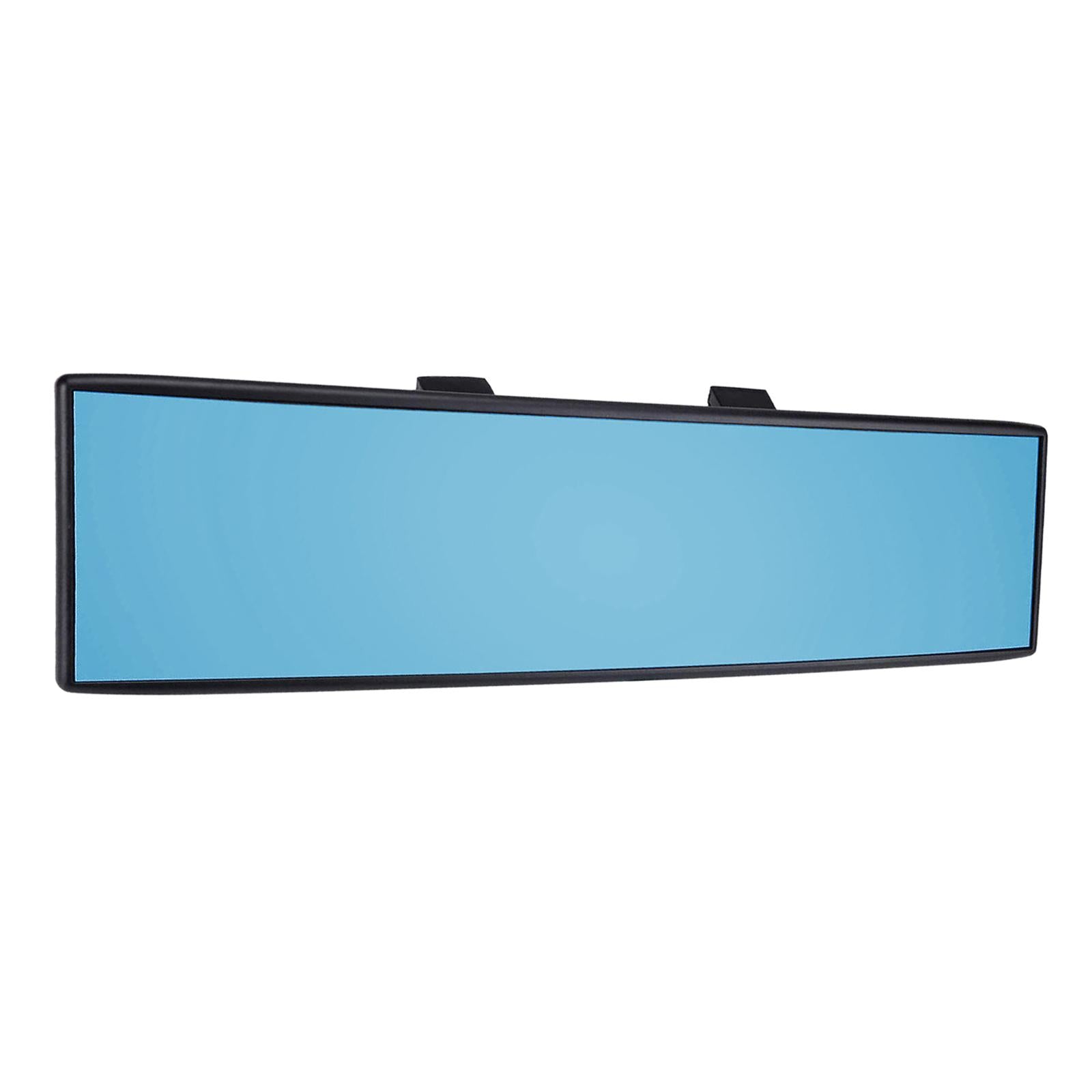 11.8" 300mm Universal Car Interior Anti Glare Rear View Mirror  blue