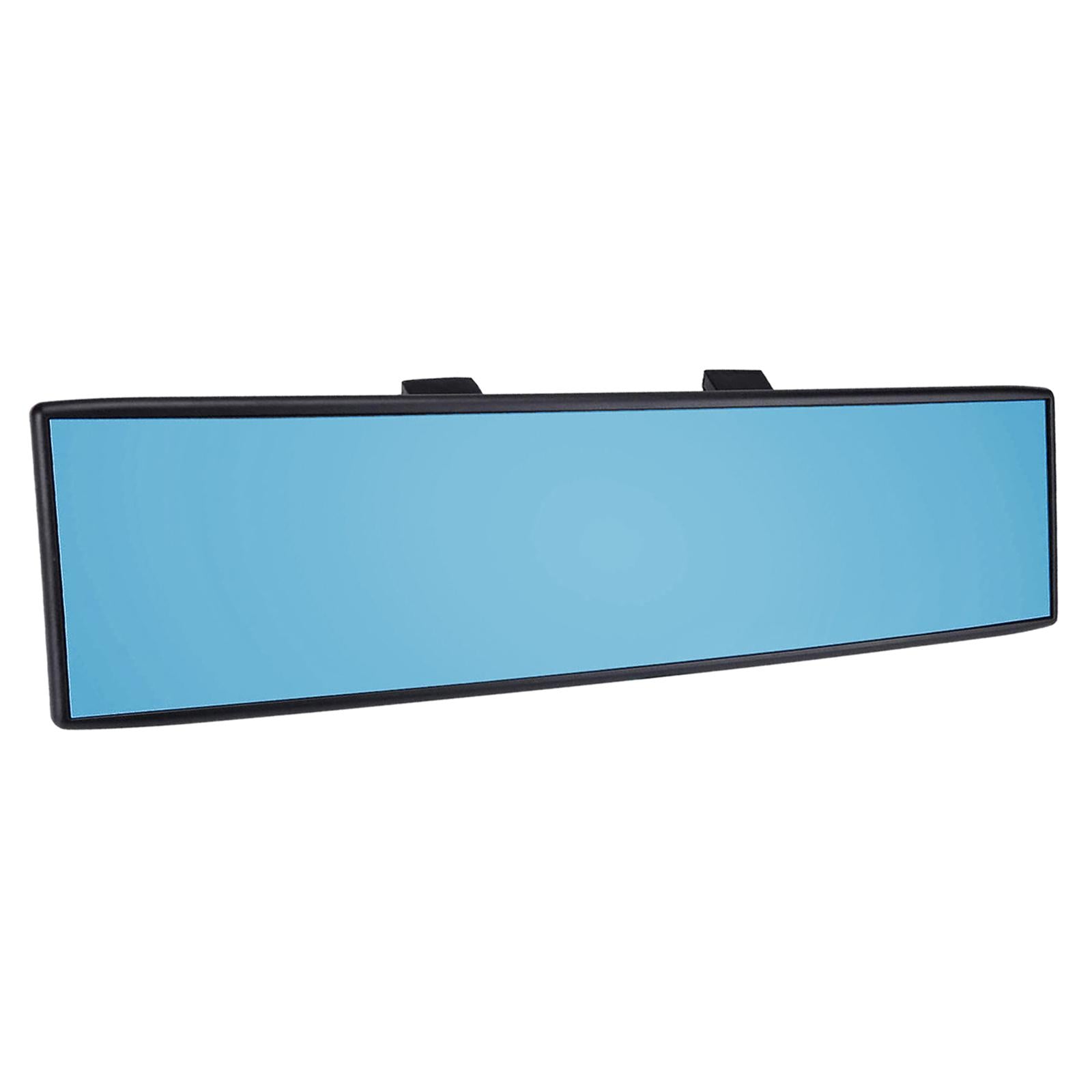 11.8" 300mm Universal Car Interior Anti Glare Rear View Mirror  blue