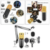 BM-800 Condenser Microphone Kit PC Streaming Cardioid Mic USB for Podcast