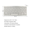 UltraThin 78 Key Wireless Bluetooth Keyboard Arabic for IOS/Android/Windows