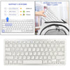 Portable Silver Mini Thai 78 Keys Wireless Bluetooth Keyboard for Tablet PC