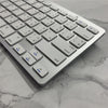 Portable Silver Mini Thai 78 Keys Wireless Bluetooth Keyboard for Tablet PC