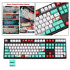 110-Key Coral Sea DYE-SUB PBT Keycaps DIY for Cherry MX Keyboards Japanese