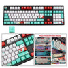 110-Key Coral Sea DYE-SUB PBT Keycaps DIY for Cherry MX Keyboards Japanese