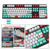 110-Key Coral Sea DYE-SUB PBT Keycaps DIY for Cherry MX Keyboards Japanese