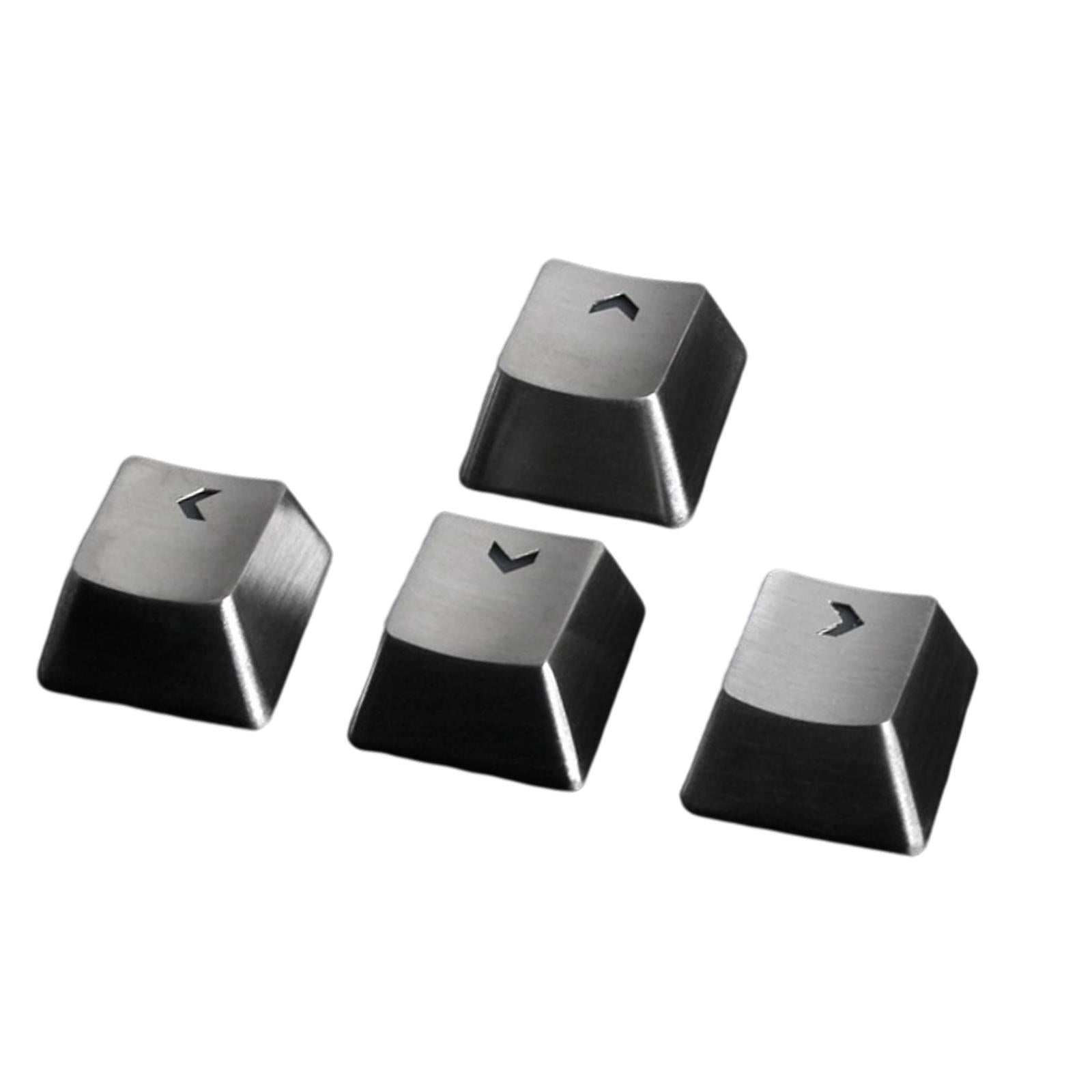 Durable Metal Stainless Steel Keycap for Cherry MX Switch Keyboard WASD