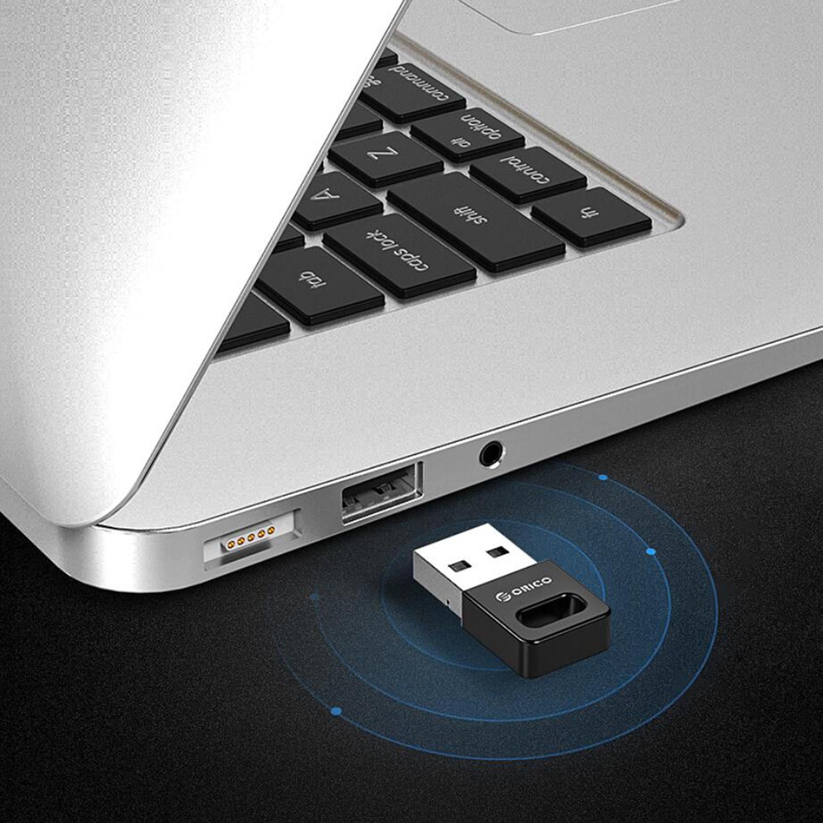 USB Bluetooth Adapter Transfer for PC Desktop Computer Mouse Black