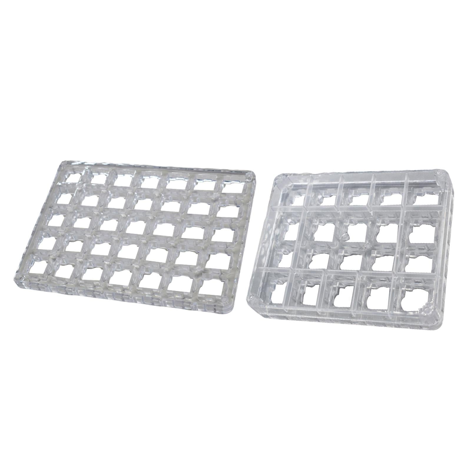 Transparent Button Tester Base Acrylic Storage for Keyboard 11x9x1cm