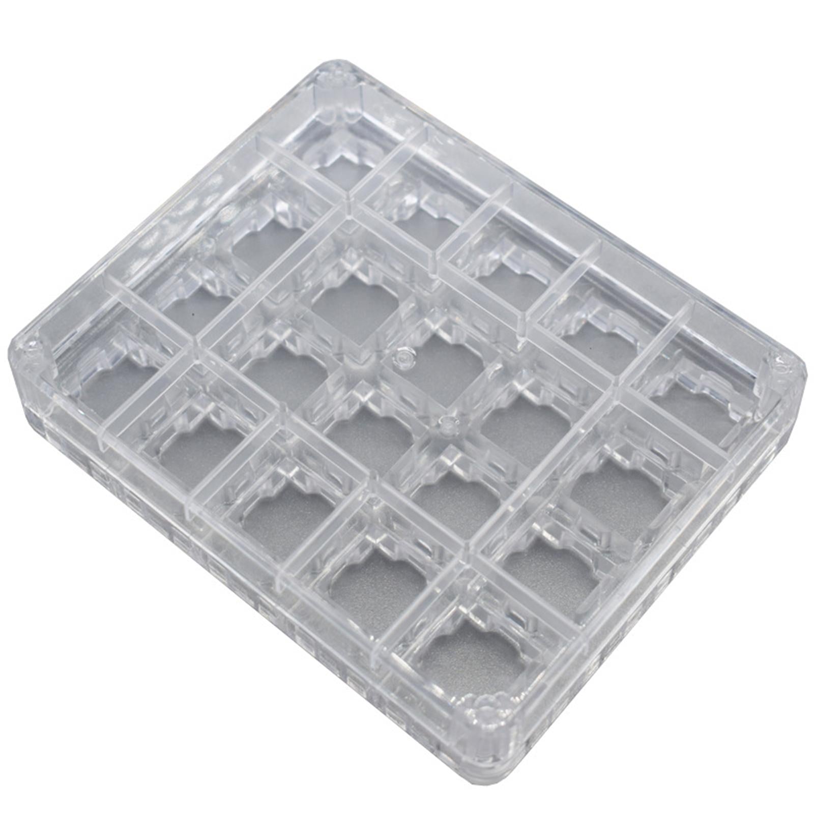 Transparent Button Tester Base Acrylic Storage for Keyboard 11x9x1cm