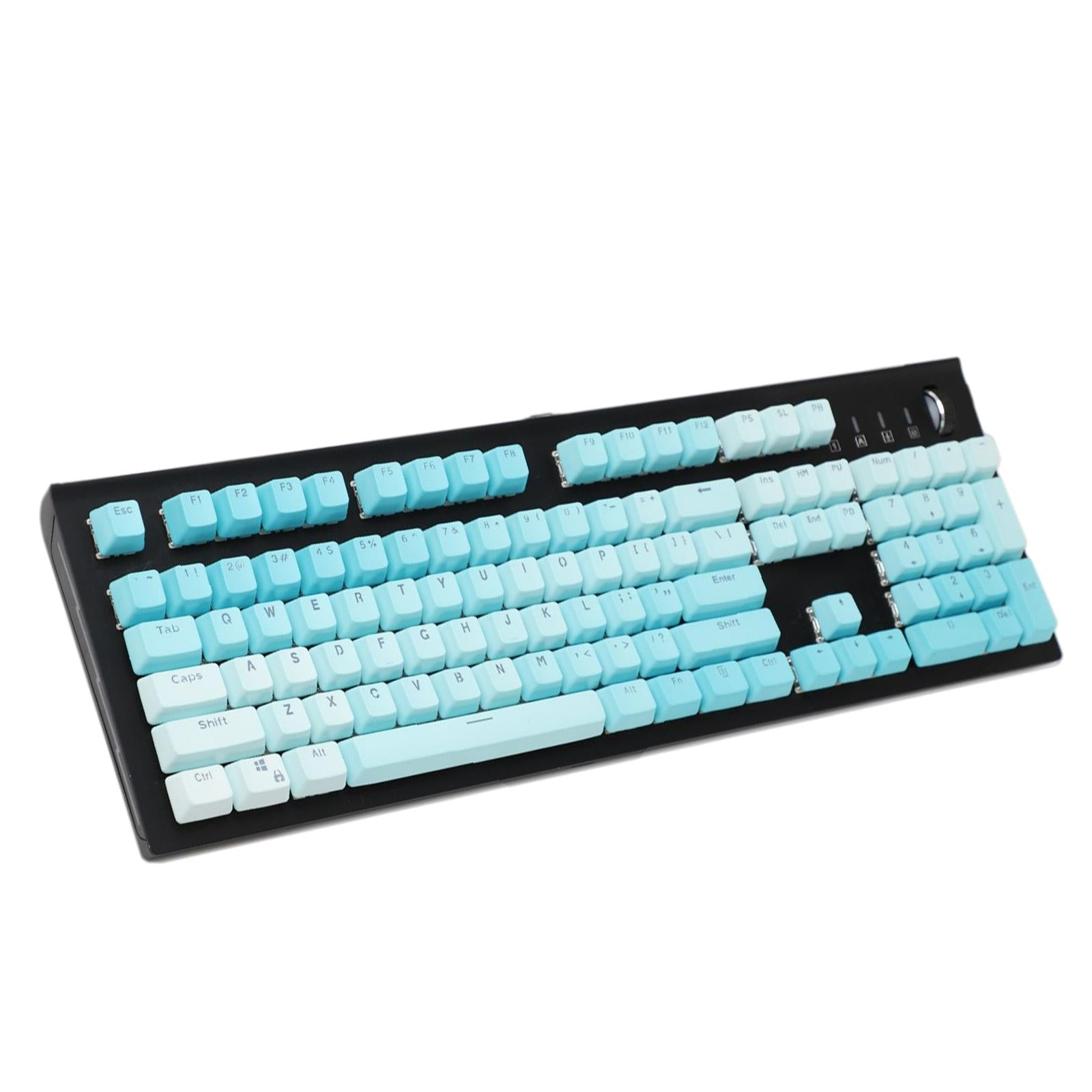 104 Keys Mechanical Switch Keyboard Keycaps PBT Keycaps  Blue Gradient B