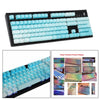 104 Keys Mechanical Switch Keyboard Keycaps PBT Keycaps  Blue Gradient B