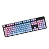 104 Keys Mechanical Switch Keyboard Keycaps PBT Keycaps  Blue Pink Gradient