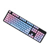 104 Keys Mechanical Switch Keyboard Keycaps PBT Keycaps  Blue Pink Gradient