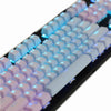 104 Keys Mechanical Switch Keyboard Keycaps PBT Keycaps  Blue Pink Gradient