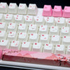 104 Keys Keycaps PBT Pink Sakura Keycaps for Cherry MX Mechanical Keyboard