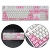 104 Keys Keycaps PBT Pink Sakura Keycaps for Cherry MX Mechanical Keyboard