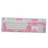 104 Keys Keycaps PBT Pink Sakura Keycaps for Cherry MX Mechanical Keyboard