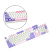 108 Key Mechanical Keyboard Keycaps Pink & Purple Dustproof Waterproof Home