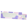 108 Key Mechanical Keyboard Keycaps Pink & Purple Dustproof Waterproof Home