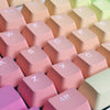 104 Keys Mechanical Switch Keyboard Keycaps PBT Keycaps  Rainbow Gradient