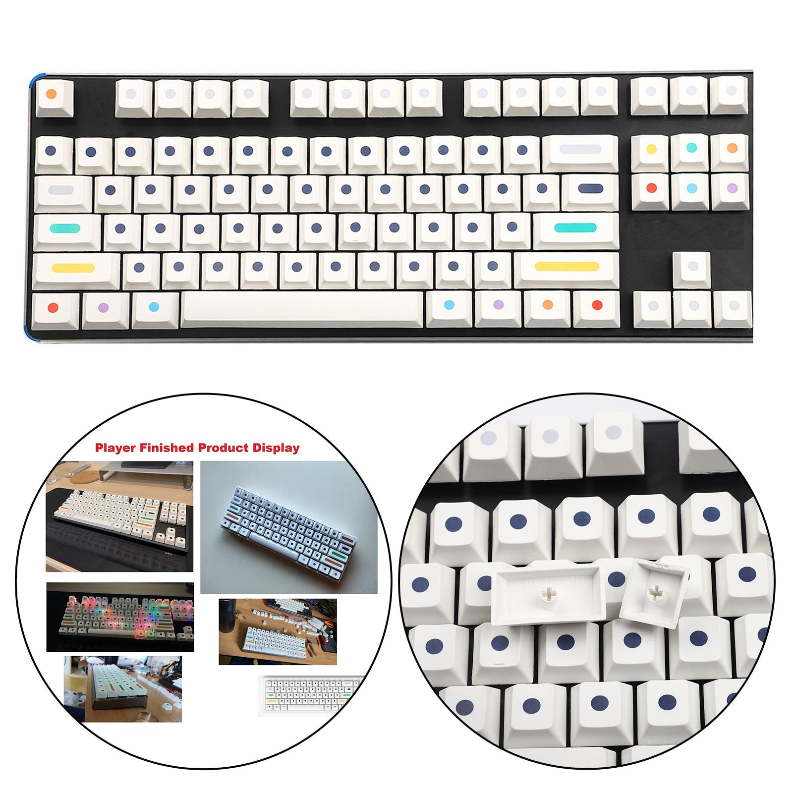 108 Key PBT Backlit Double Shot Spacebar Keycaps for Cherry MX Switch