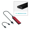 External M.2 to USB 3.1 Enclosure Adapter for 2230/42/60/80 NVMe SSD Red