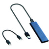 External M.2 to USB 3.1 Enclosure Adapter for 2230/42/60/80 NVMe SSD Blue