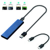 External M.2 to USB 3.1 Enclosure Adapter for 2230/42/60/80 NVMe SSD Blue