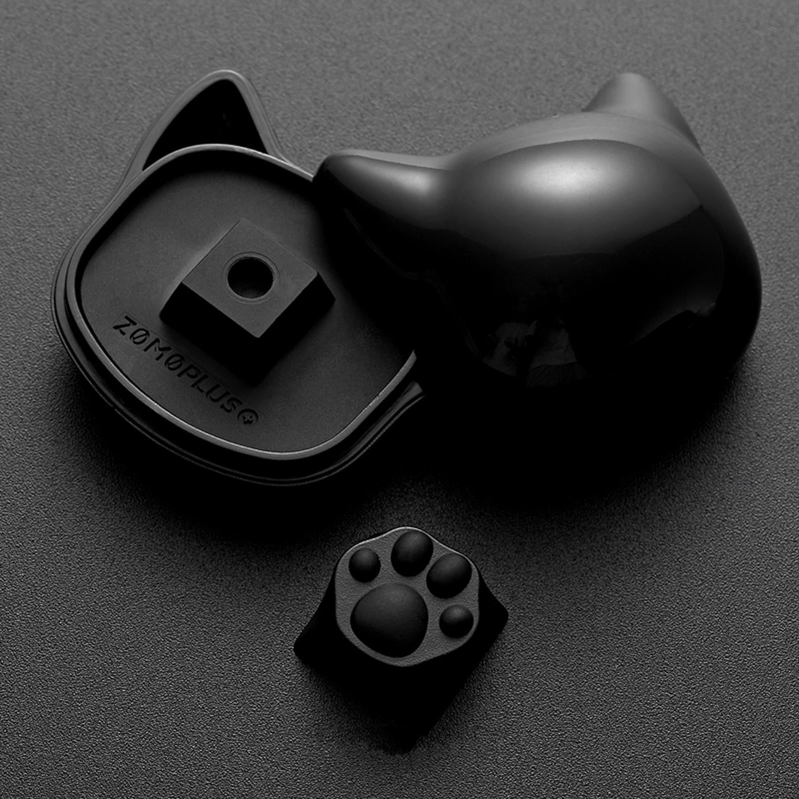 Customized ABS Silicone Kitty Paw Cat Paws Pad Keyboard key Caps Black Gray