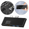 6 in 1 Docking Station HDMI USB3.1 Ethernet LAN for Surface Pro 4/5/6 Black