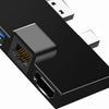 6 in 1 Docking Station HDMI USB3.1 Ethernet LAN for Surface Pro 4/5/6 Black