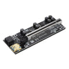 PCI-E Riser Card PCIe 1X to 16X USB3.0 Cable for GPU Mining Black Card Slot