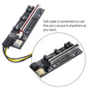 PCI-E Riser Card PCIe 1X to 16X USB3.0 Cable for GPU Mining Black Card Slot