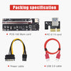 PCI-E Riser Card PCIe 1X to 16X USB3.0 Cable for GPU Mining Red Card Slot