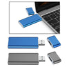 M.2 NGFF to USB 3.0 SSD Enclosure Reader 6Gbps with UASP with Key B/Key B+M Silver Gray