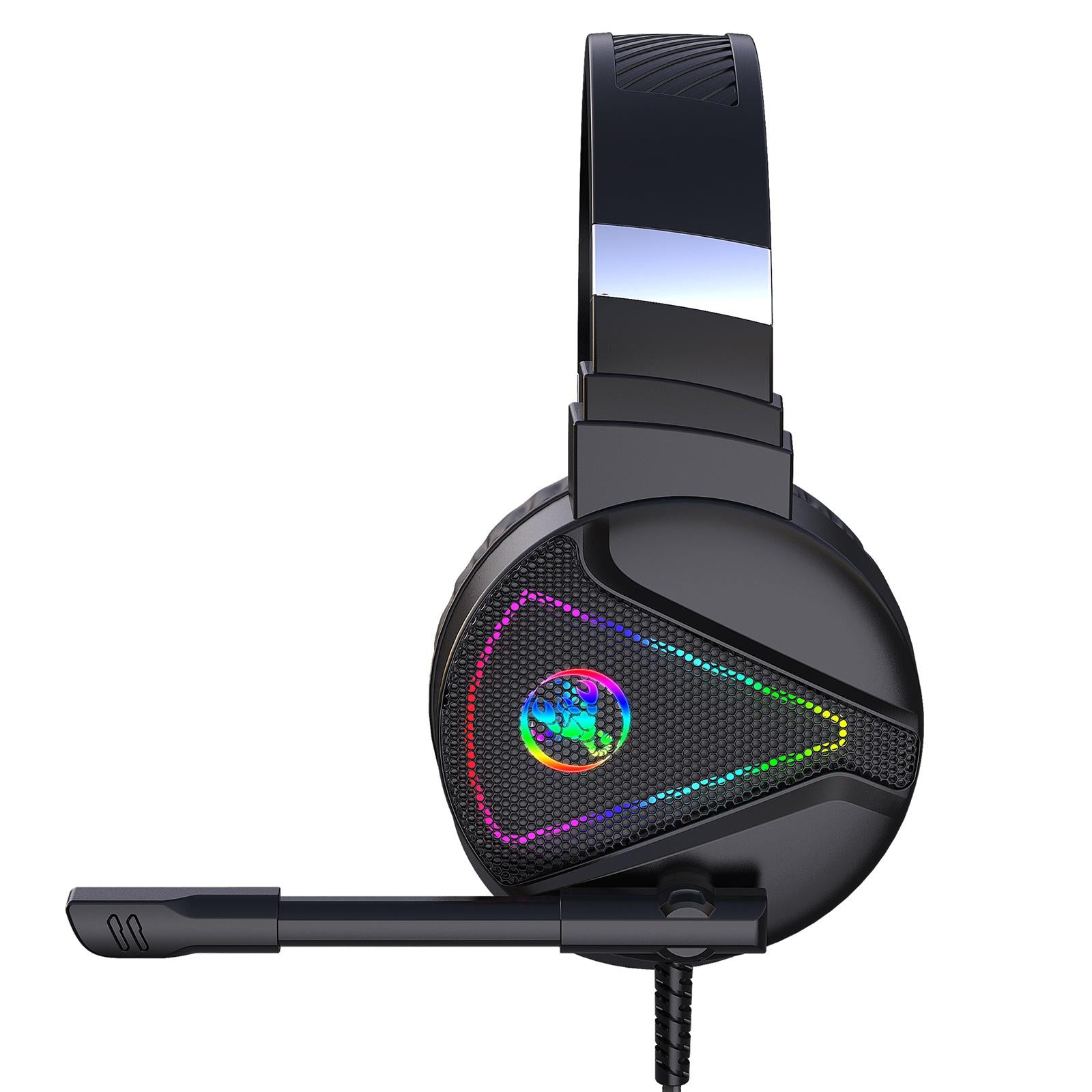 F16 3.5mm Wired Gaming Headset RGB Surround w/ Mic Headphones For PC Laptop