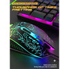 USB Wired RGB Backlit Keyboard Mouse Set Rainbow Backlit Black RGB