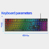 USB Wired RGB Backlit Keyboard Mouse Set Rainbow Backlit Black RGB