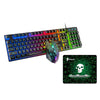 USB Wired RGB Backlit Keyboard Mouse Set Rainbow Backlit Black RGB