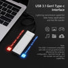 1T Alloy External Portable SSD USB3.1 for Android Tablet Laptops Silver