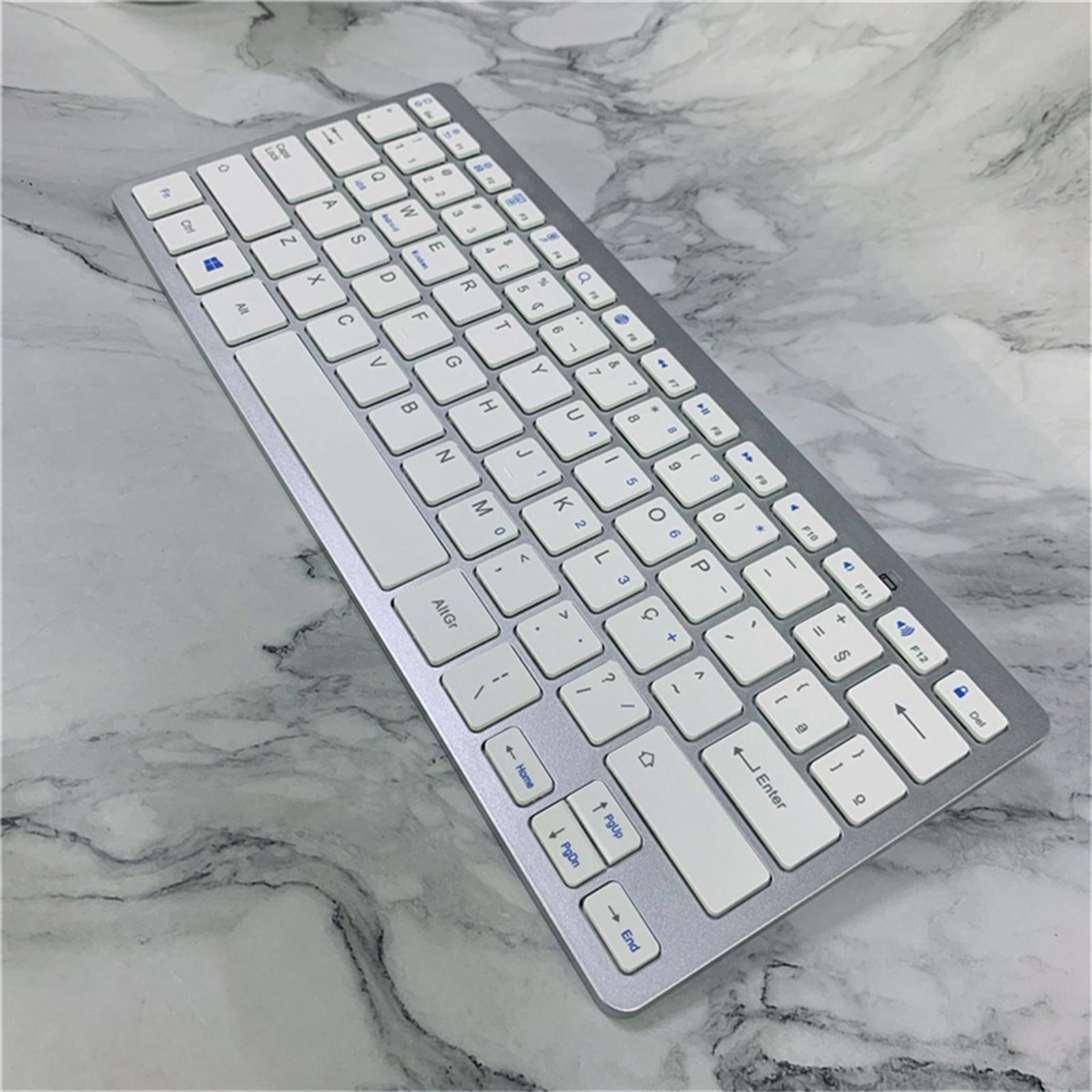 Wireless Keyboard 78-key Bluetooth Easy Use Wide Compatibility Portuguese