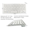 Wireless Keyboard 78-key Bluetooth Easy Use Wide Compatibility Portuguese