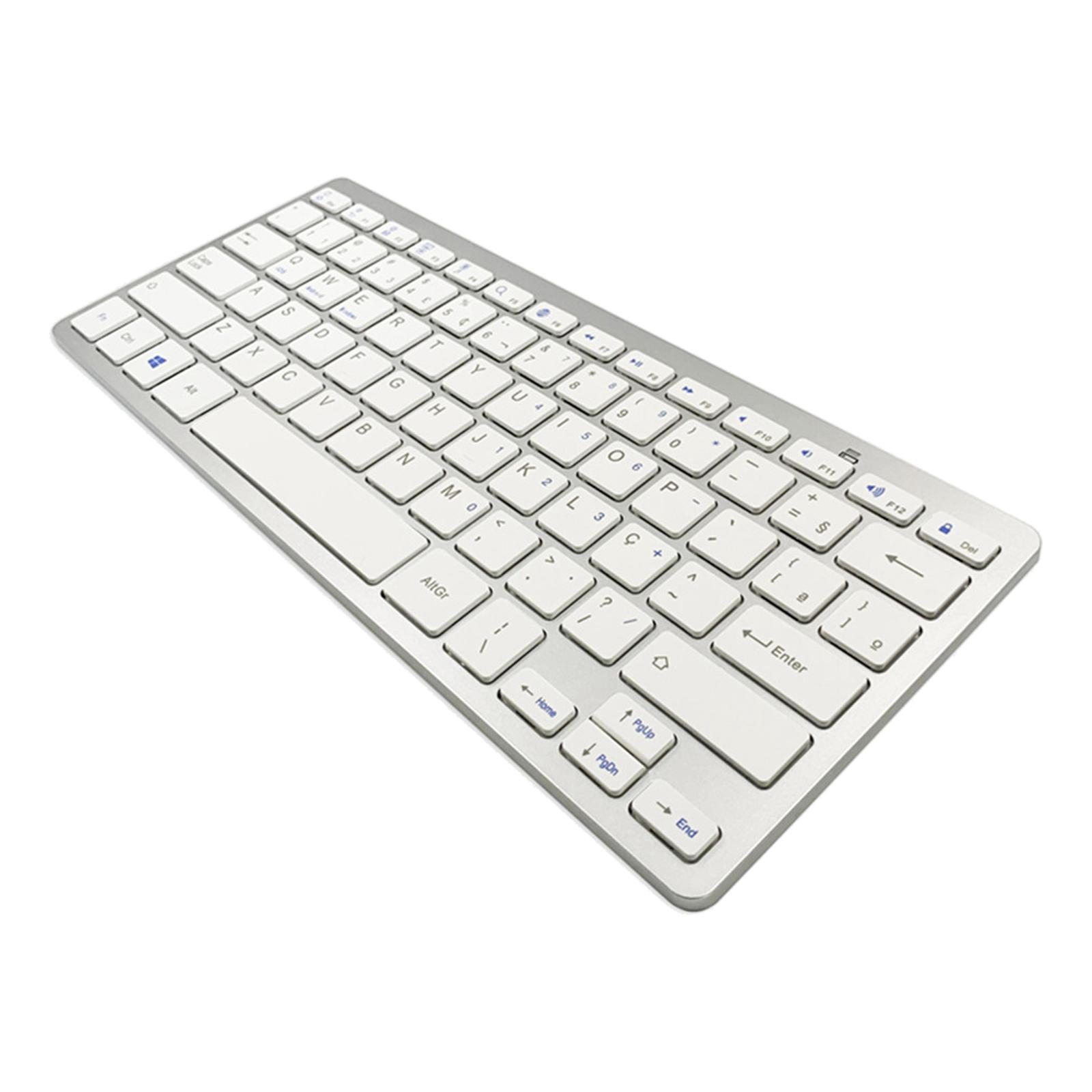 Wireless Keyboard 78-key Bluetooth Easy Use Wide Compatibility Portuguese