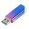 Portable USB Flash Drive USB3.0 Metal USB Memory Stick Gradient Purple 256GB